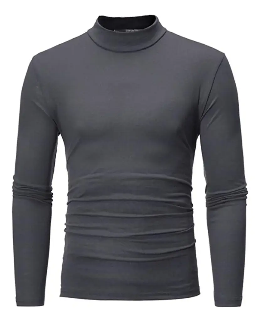 Playera Slim Fit Garnett Manga Larga Hombre Cuello Tortuga