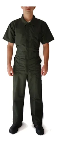 Overol Industrial Manga Corta Gabardina (80/20) - Comercial Textil