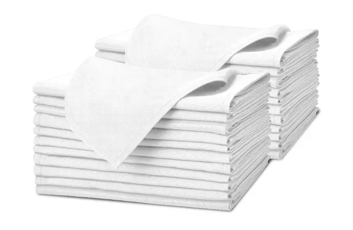 Servilleta Blanca 50x50cm Tela Signature By Milliken - 1 Docena