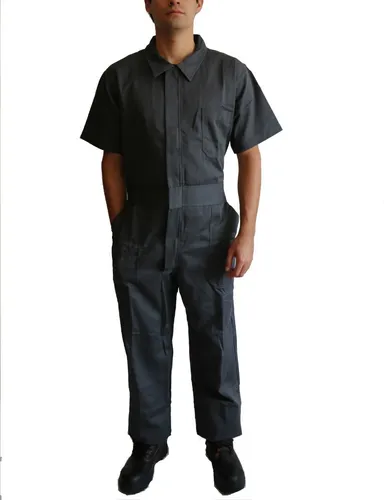 Overol Industrial Manga Corta Gabardina (80/20) - Comercial Textil