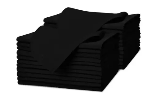 Servilleta Negra 50x50cm Tela Signature By Milliken - 1 Docena